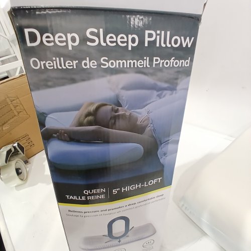 DEEP SLEEP SUPER-SOFT PILLOW WITH COVER - QUEEN / 5" - WHITE image 4