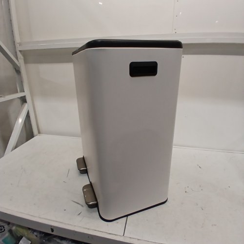 FDW RECTANGULAR STEP TRASH CAN WITH INNER BUCKETS AND HINGED LIDS - 60L (2X30L) - WHITE (MODEL: LY-60) image 6