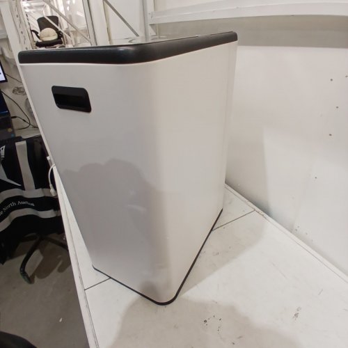 FDW RECTANGULAR STEP TRASH CAN WITH INNER BUCKETS AND HINGED LIDS - 60L (2X30L) - WHITE (MODEL: LY-60) image 7