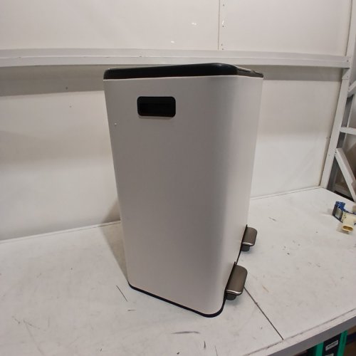 FDW RECTANGULAR STEP TRASH CAN WITH INNER BUCKETS AND HINGED LIDS - 60L (2X30L) - WHITE (MODEL: LY-60) image 8