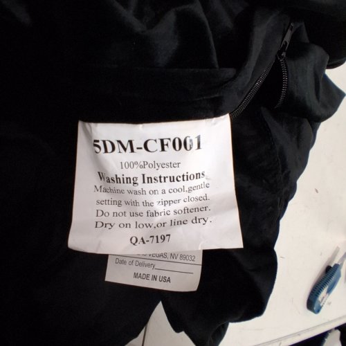 CHILL SACK BEAN BAG CHAIR COVER FOR LIVING ROOM, DORM, & KIDS' ROOMS-5FT - BLACK image 2
