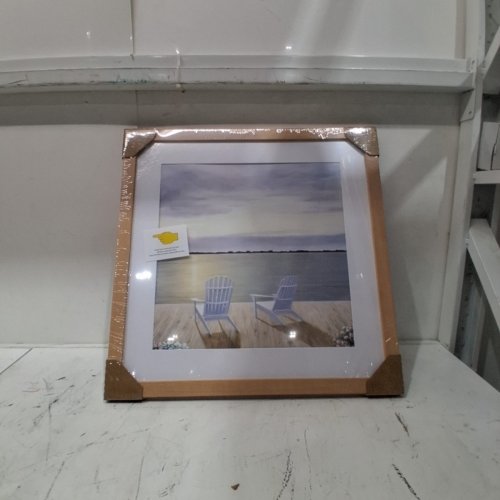VNVNK WOOD SQUARE FRAME - 18" X 18" WITHOUT MAT - 14" X 14" WITH MAT - NATURAL WOOD image 3