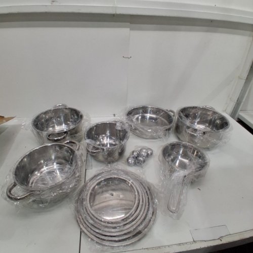 12PC ZEIPLTEIR STAINLESS STEEL COOKWARE SET - SILVER (MODEL: 4512) image 4