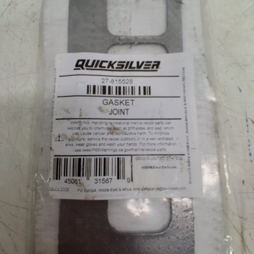QUICKSILVER EXHAUST & INTAKE MANIFOLD GASKET FOR SELECT 3.0L MERCRUISER BOAT STERNDRIVE & INBOARD ENGINES (MODEL: 27-815528) image 3
