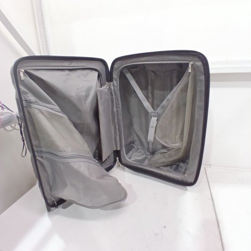 LUGGEX HARDSIDE CHECKED LUGGAGE WITH WHEELS EXPANDABLE SUITCASE - 24" - BLACK image 4