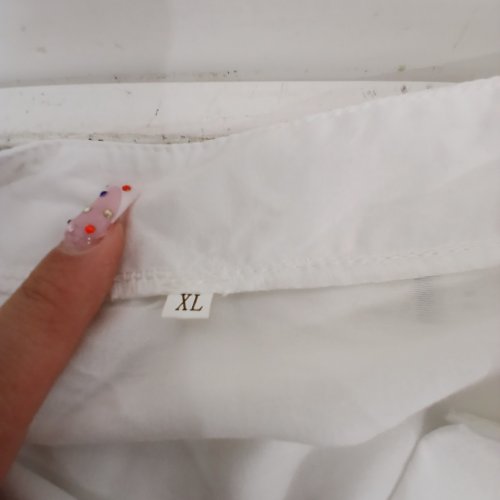 WOMENS DRESSY V NECK LONG SLEEVE - EXTRA LARGE - WHITE image 2