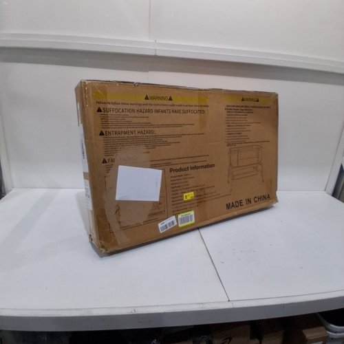 MARISERENITY ROCKING BEDSIDE BABY BASSINET ADJUSTABLE HEIGHT - BLACK / LIGHT GREY / NATURAL BROWN (MODEL: QMW-001) image 2