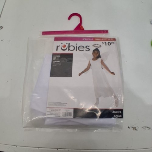 3PC GIRLS RUBIES ANGEL COSTUME - SMALL (4-6) - WHITE (STYLE: 887749) image 2