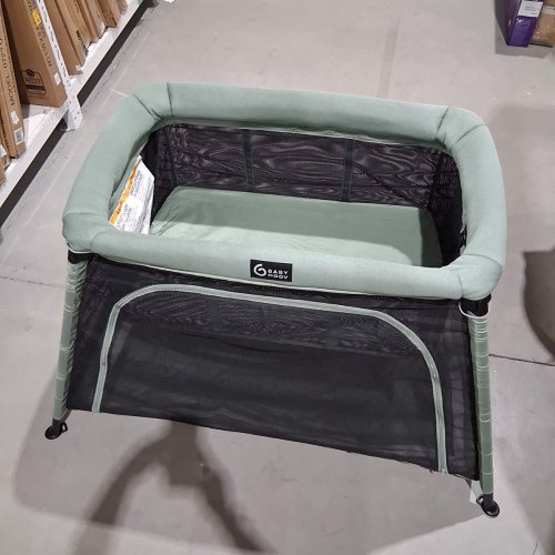 BABYMOOV MOOV & COMFY 3-IN-1 LIGHTWEIGHT TRAVEL CRIB BABY PLAY YARD & INFANT BASSINET - 20LBS MAX - GREEN/GREY (MODEL:A035032_USA-CAN) image 2