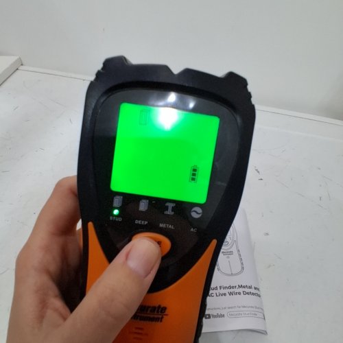 MERCURATE STUD FINDER WALL SCANNER SENSOR - ORANGE/BLACK (MODEL:MSF60A) image 2