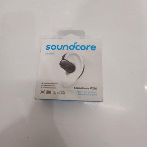 SOUNDCORE BY ANKER OPEN-EAR HEADPHONES - ADJUSTABLE EAR HOOKS - ULTRA COMFORT SNUG FIT EARPHONES WITH POWERFUL SOUND, CLEAR CALLS - IP55 - 36 HOUR PLAYTIME - BLUETOOTH 5.4 - BLACK (MODEL: V20I) image 4