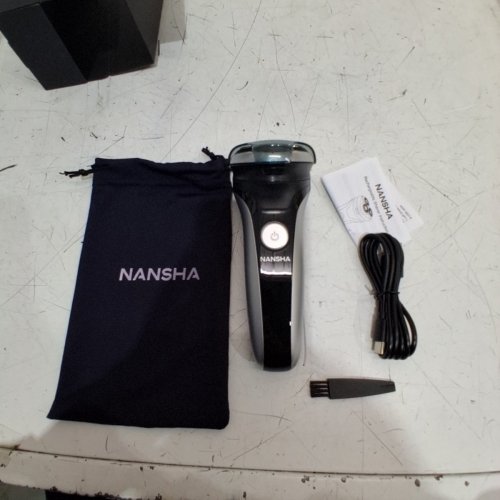 NANSHA ELECTRIC SHAVER - 3.7 V 5W - BLACK / SILVER (MODEL: RT53) image 4