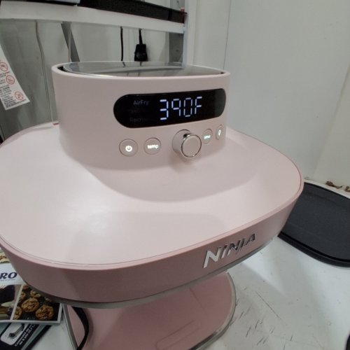 NINJA CRISPI PRO 6-IN-1 GLASS AIR FRYER - 2.5QT-6QT CAPACITY - ROSE QUARTZ (MODEL:AS101CRS) image 2