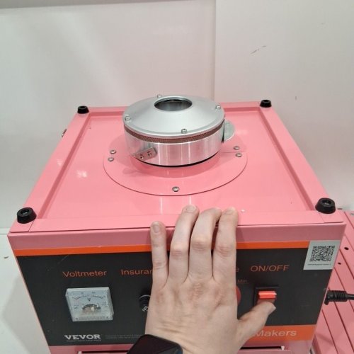 COMMERCIAL COTTON CANDY MACHINE WITH STAINLESS STEEL BOWL, SUGAR SCOOP, AND DRAWER - 1000W - PINK/BLACK (MODEL: ‎COTTON CANDY 1000) image 2