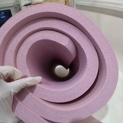 EXTRA THICK EXERCISE YOGA MAT - 72" X 22" X 1"- ROSE/PINK (MODEL: GYCOYM-PK) image 2