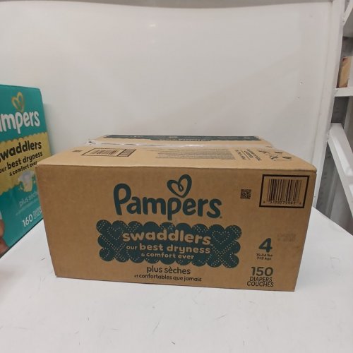 150PK PAMPERS SWADDLERS ACTIVE BABY DIAPERS - SIZE 4 - 37LBS image 3