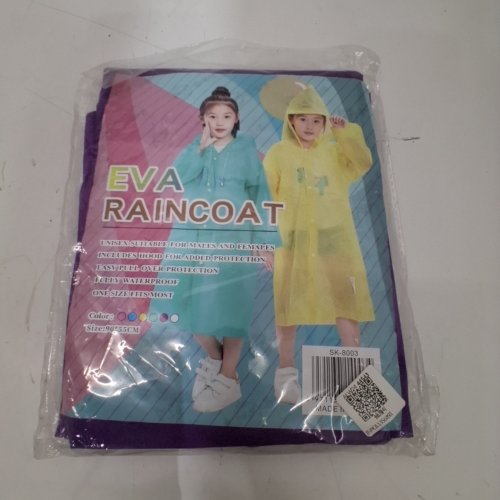 KIDS WATERPROOF EVA RAINCOAT - OSFM - PURPLE (MODEL: SK-8003) image 2