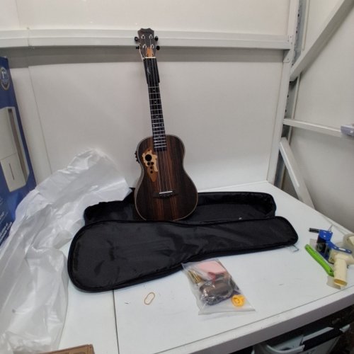 BATKING EBONY WOOD UKELELE WITH CASE - 30" image 2