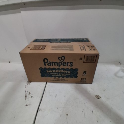 132PK PAMPERS SWADDLERS DISPOSABLE DIAPERS - SIZE 5 image 2
