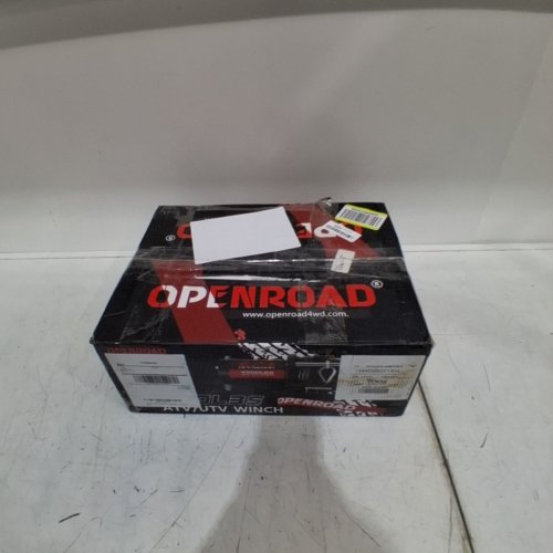 OPENROAD OFF-ROAD ELECTRIC ATV/UTV WINCH - 0.25" X 50FT SYNTHETIC ROPE - 4500LBS CAP - BLACK/RED image 5