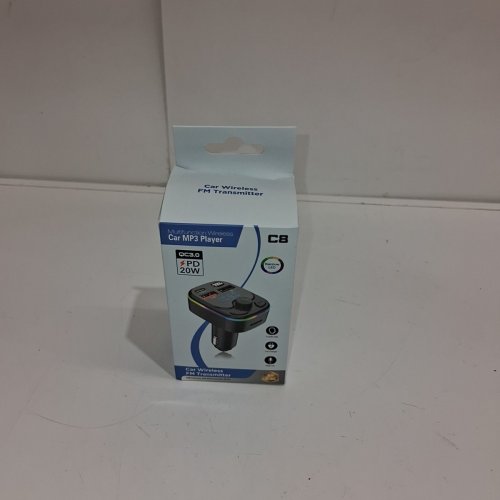 WIRELESS CAR FM TRANSMITTER - 20W - BLACK (model: c8) image 3