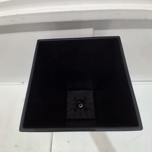 TIERRA VERDE RETANGULAR SONATA PLANTER WITH PLUG FOR INDOOR USE - 10.3" X 10.3" X 20" - SLATE/BLACK (MODEL: MT5100066CM) image 3