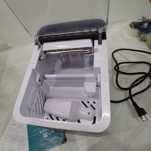 EUHOMY SELF-CLEANING BULLET COUNTERTOP PORTABLE ICE MAKER WITH ICE SCOOP - MAKES 27LB PER DAY - BLACK (MODEL: IMB1008CA-UL) image 5
