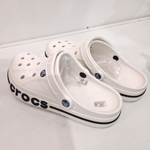 CROCS BAYABAND CLOG - MENS 8/WOMENS 10 - WHITE image 3
