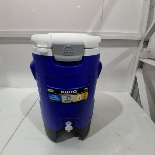 IGLOO SPORT ROLLING COOLER JUG - 5 GALLON - BLUE/WHITE (MODEL:1872201) image 2
