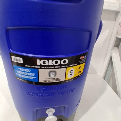 IGLOO SPORT ROLLING COOLER JUG - 5 GALLON - BLUE/WHITE (MODEL:1872201) image 5