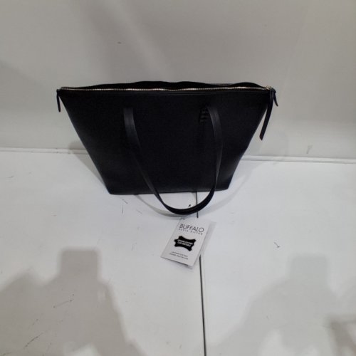 BUFFALO DAVID BITTON LEATHER TOTE SHOULDER BAG - BLACK (MODEL: 2012486) image 2