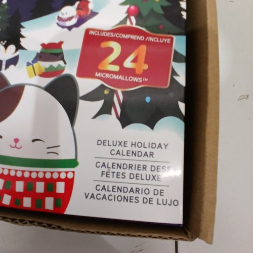 24PC MICROMALLOWS BY SQUISHMALLOW DELUXE HOLIDAY CALENDAR, ADVENT BOX - MINI PLUSH COLLECTION - CHRISTMAS image 2