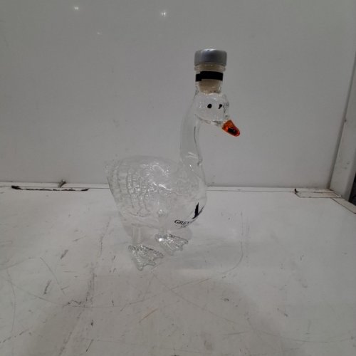 GREY GOOSE 30TH ANNIVERSARY GOOSE-SHAPED GLASS BOTTLE - 350 ML CAPACITY - CLEAR image 3