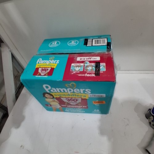 68PK PAMPERS SWADDLERS DISPOSABLE DIAPERS - SIZE 6 image 3