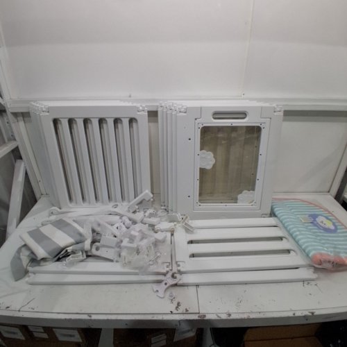 10PC PRAXIPET ACRYLIC INDOOR DOG PLAYPEN WITH MAT - 24" TALL image 2
