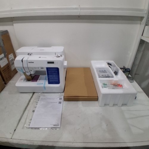BROTHER COMPUTERIZED SEWING AND QUILTING MACHINE, 70 BUILT-IN STITCHES, LCD DISPLAY, WIDE TABLE, 10 INCLUDED FEET, WHITE (MODEL: CS7000X) image 2
