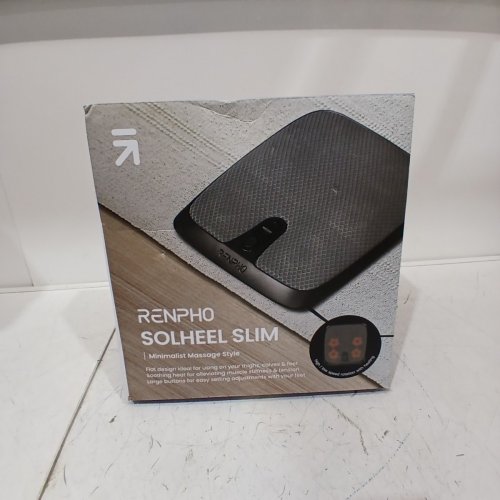 RENPHO SOLHEEL SLIM FOOT MASSAGER MAT WITH HEAT & KNEADING - 13" X 12" - BLACK (MODEL: R-WMF04) image 6
