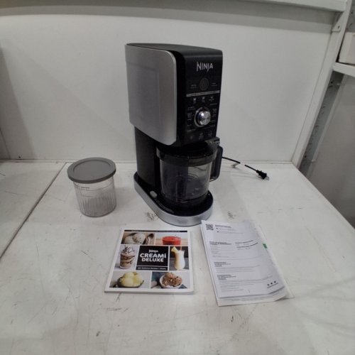 NINJA CREAMI DELUXE 11-IN-1 DIGITAL FROZEN TREAT MAKER - MAKES 24OZ PINTS - SILVER (MODEL: NC501C) image 3