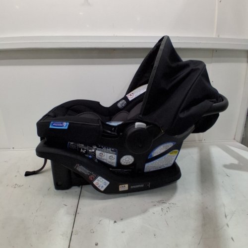 GRACO SNUGRIDE 35 LITE LX INFANT CAR SEAT - 4-35LBS CAPACITY - GOTHAM FASHION BLACK/GREY (MODEL: 2143034) image 5