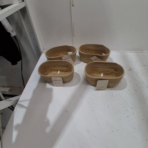 4PK BRIGHTROOM GIFTING BASKETS - 8" X 6" X 4" - NATURAL image 3
