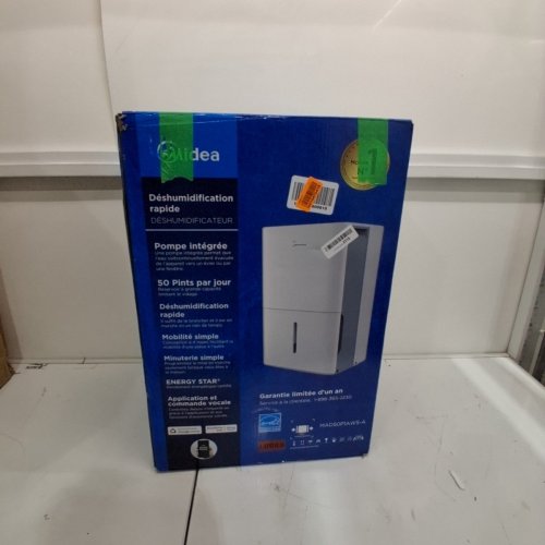 MIDEA EASYDRY DEHUMIDIFIER - 50 PT - WHITE (MODEL: MAD50P1AWSA) image 5