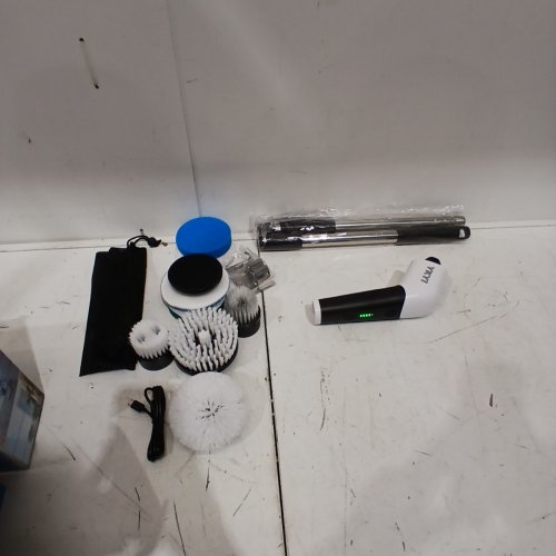 YKYI ELECTRIC CORDLESS SPIN POWER SCRUBBER WITH USB-C RECHARGEABLE HEAD, 3 ADJUSTABLE SPEEDS AND 8 REPLACEABLE BRUSH HEADS - 25 WATTS - 90 MINUTE RUN TIME - BLACK/WHITE (MODEL: ANS-8051B) image 3