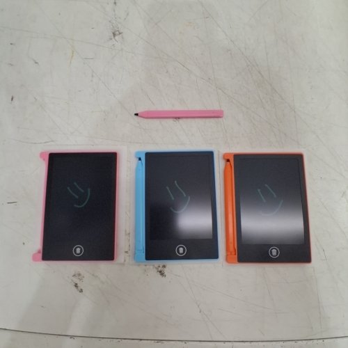3PK MINI LCD WRITING TABLET BOARD WITH PEN - 5" - ASSORTED COLORS image 2