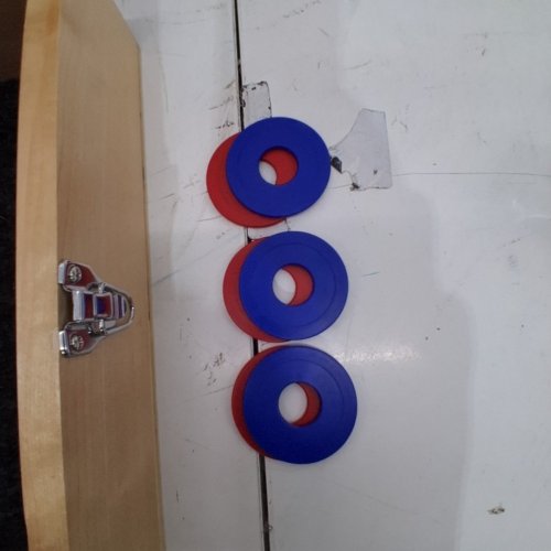 GOSPORTS PREMIUM BIRCH WOOD WASHER TOSS GAME, FOLDS INTO CARRY CASE - INCLUDES 4 RED & 4 BLUE WASHERS (MODEL: WT-02) image 5