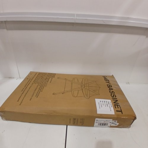 PORTABLE BABY BASSINET WITH MESH COVER AND UNDER STORAGE - 35" X 21" X 35" - PINK (MODEL: B6) image 6