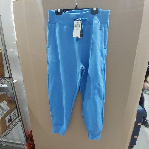 WOMEN'S RALPH LAUREN FLEECE LINED JOGGER SWEATPANTS - SMALL - SUMMER BLUE image 2