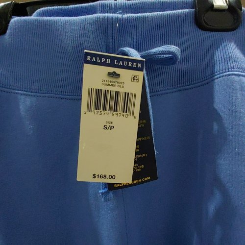 WOMEN'S RALPH LAUREN FLEECE LINED JOGGER SWEATPANTS - SMALL - SUMMER BLUE image 3