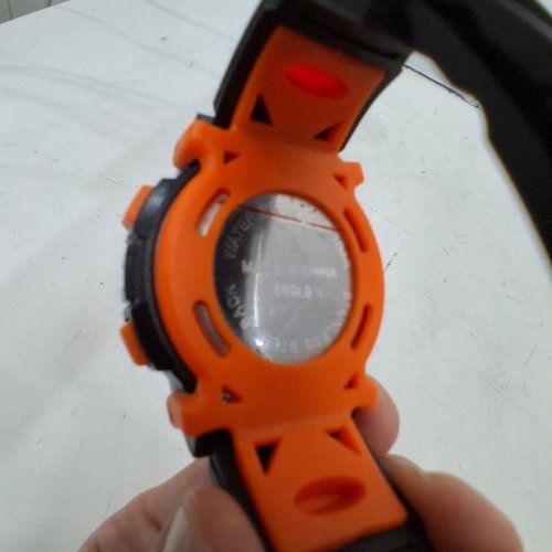 KIDS EDILLAS DIGITAL WATCH - 1.75", 7 LED COLOURED LIGHTS, 50M WATERPROOF, STOPWATCH, ALARM CLOCK - ORANGE/BLACK image 5