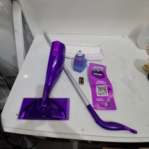 SWIFFER WETJET MOP WITH 5 PADS & CLEANING SOLUTION - PURPLE image 2