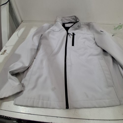 CALVIN KLEIN FULL-ZIP JACKET - MEDIUM - WHITE image 2